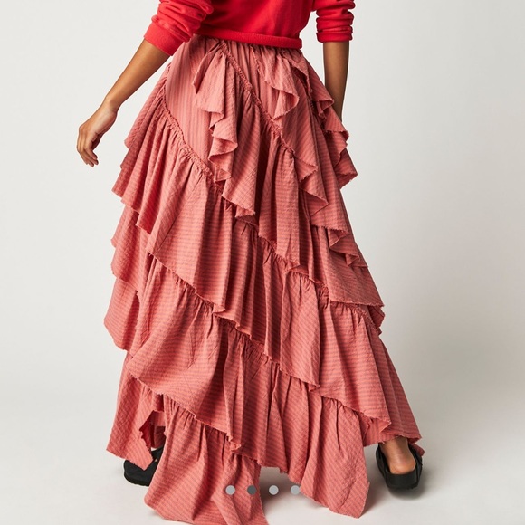 Rare Free People Rock The Runway Tiered Maxi - Picture 2 of 10